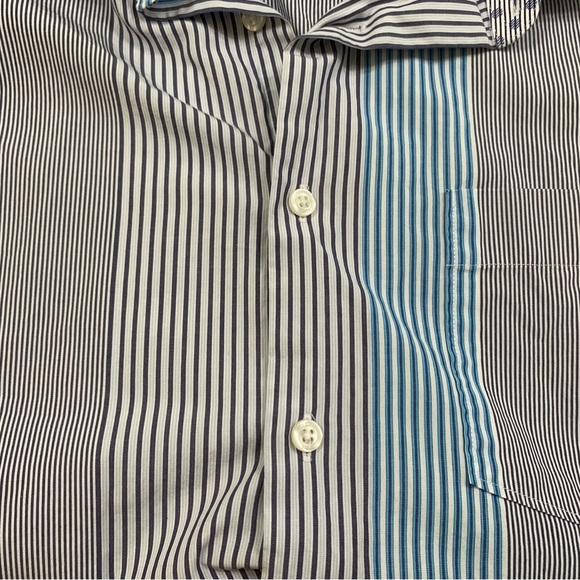 Perry Ellis long sleeve mens button up shirt size large - Picture 5 of 6